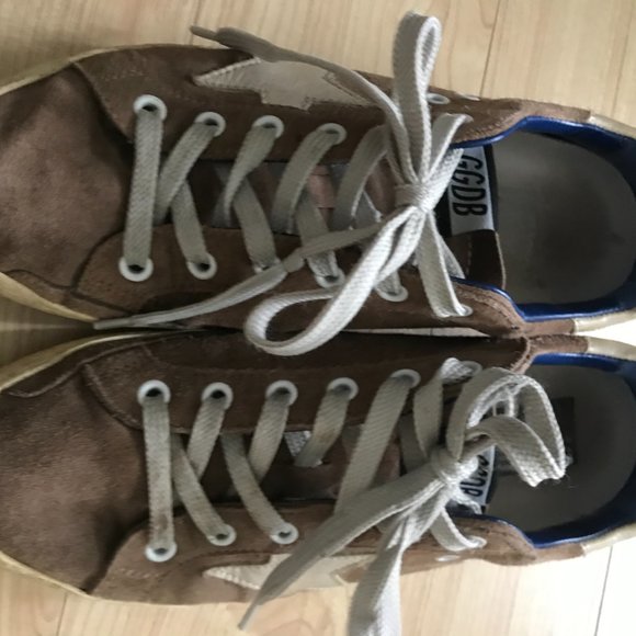Golden Goose Brown and Cream Sneakers - Picture 10 of 12